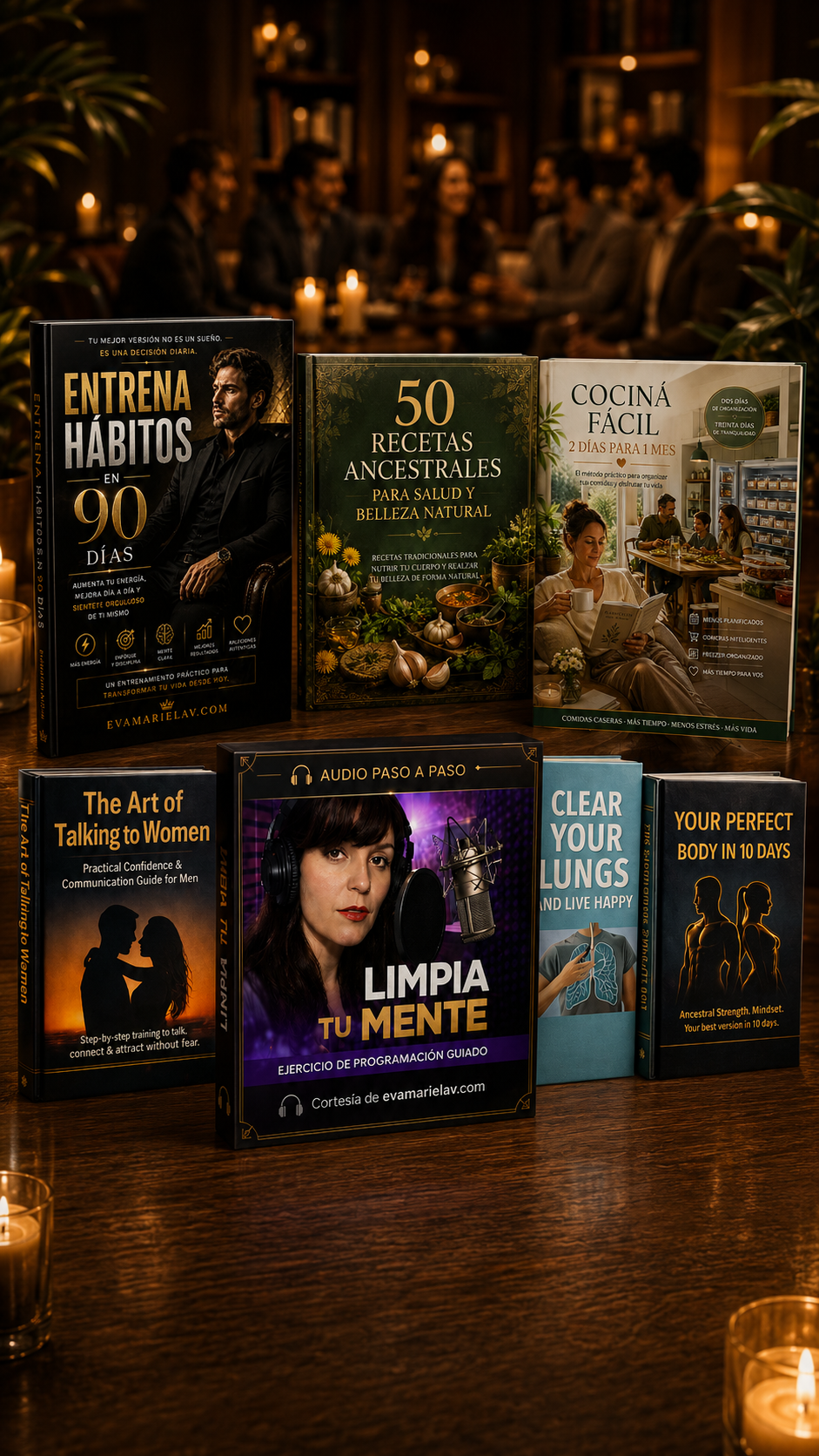 11 LIBROS : COLECCIÓN COMPLETA "LIMPIA TU MENTE" Y audio completo de 29 minutos y libros para leer y regalar!